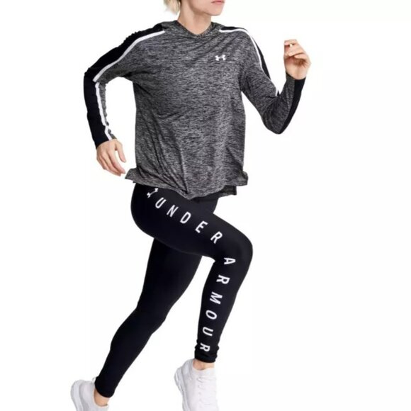 Under Armour Training Hoodie Womens Loose Fit UA Tech Lightweight‎ Black Sz XS - Picture 5 of 9